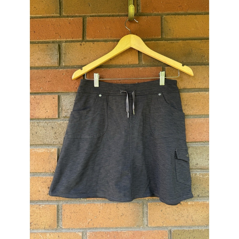 KUHL Skort Mova Drawstring Mini Shorts Skirt Outdoor | Gray | Women's Size Small